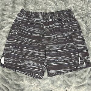 All in Motion Striped Athletic Shorts with Pockets (Men’s Medium)